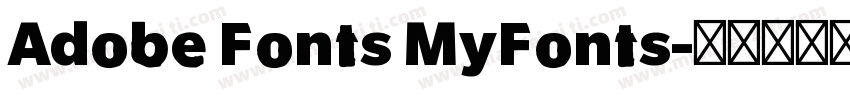 Adobe Fonts MyFonts字体转换